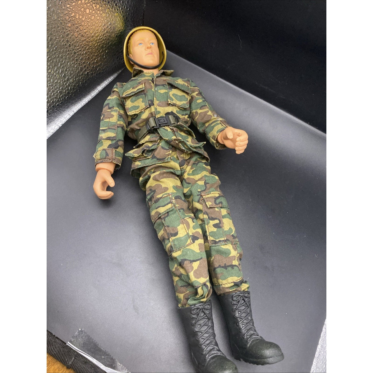 Power Team 12" Action Figure Military Soldier With Uniform Boots Hat Accessories