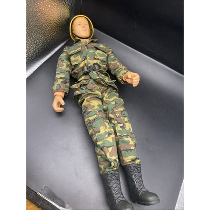 Power Team 12" Action Figure Military Soldier With Uniform Boots Hat Accessories