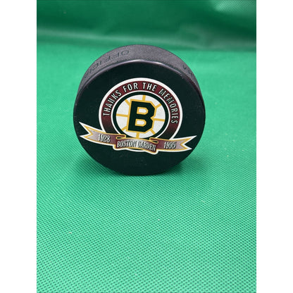 Bruins Thanks For The Memories Boston Garden 1928-1995 Hockey Puck vs Canadians