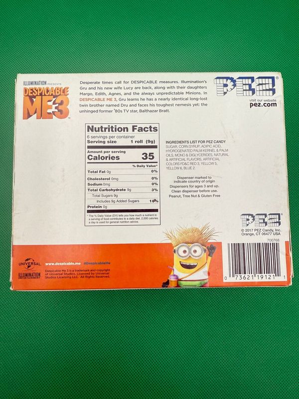 Despicable Me 3 Pez Dispenser Set - toyscardscomics