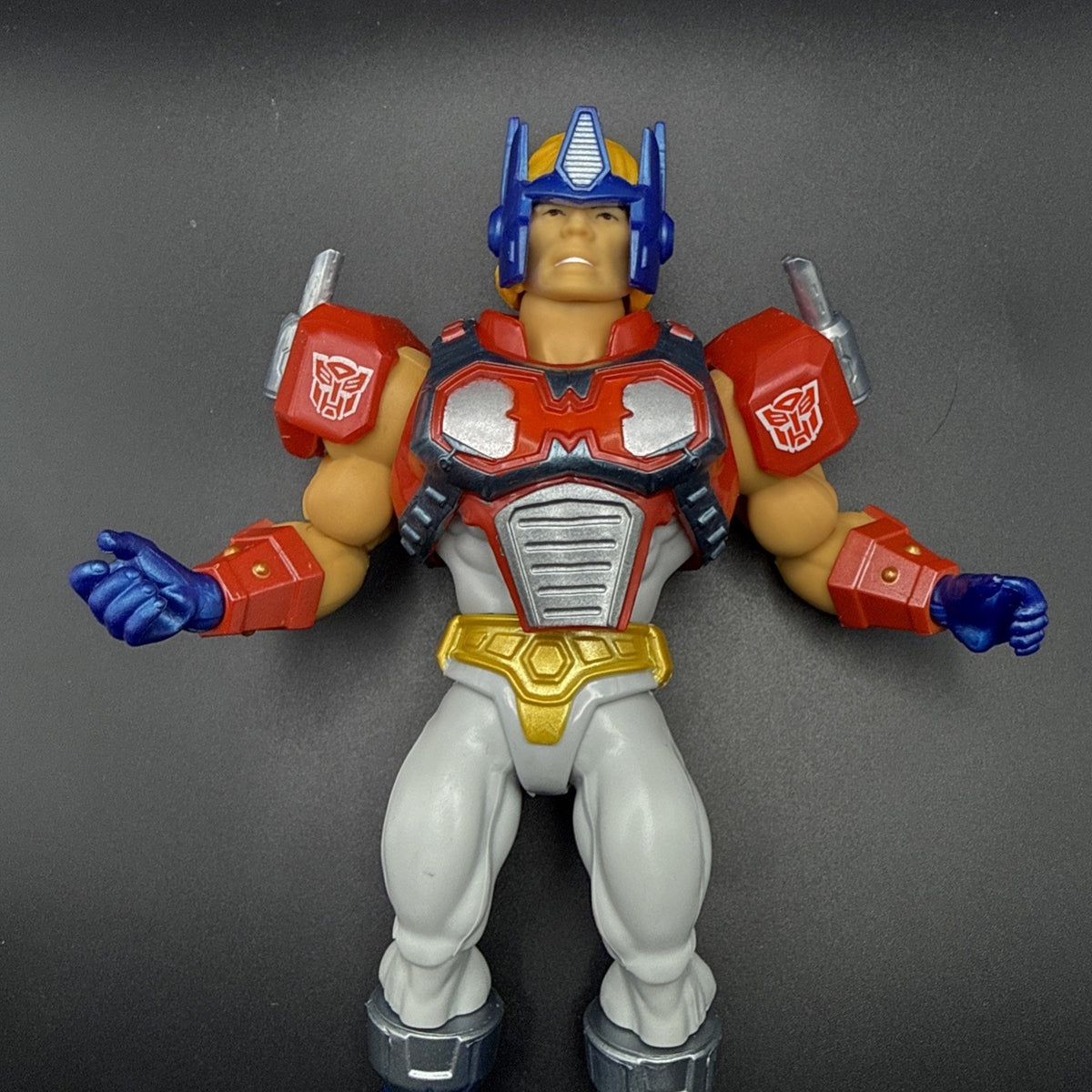 Masters of The Universe MOTU x Transformers Optimus Prime Armor He-Man Loose