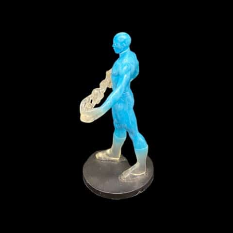 Disney Marvel Comics Figurine Electro Spider Man Villain Cake Topper Blue Clear - toyscardscomics