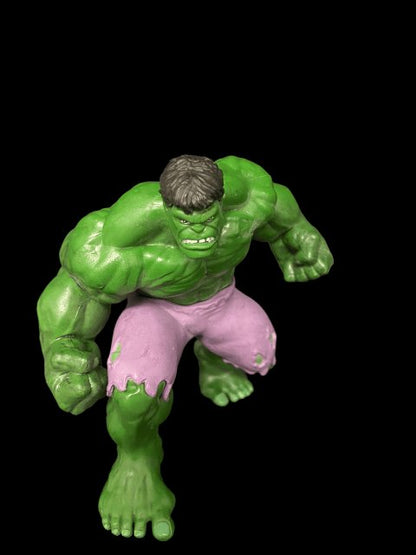 Disney Marvel PVC Incredible Hulk 4 1/4” Action Figure Non Posable - Used - toyscardscomics