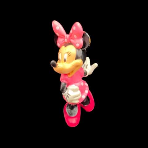 Disney Minnie Mouse Pink Polka Dot Dress PVC Figure Cake Topper 3.5" - toyscardscomics