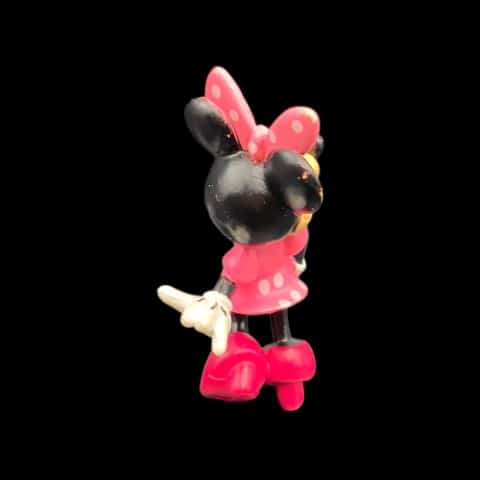 Disney Minnie Mouse Pink Polka Dot Dress PVC Figure Cake Topper 3.5" - toyscardscomics