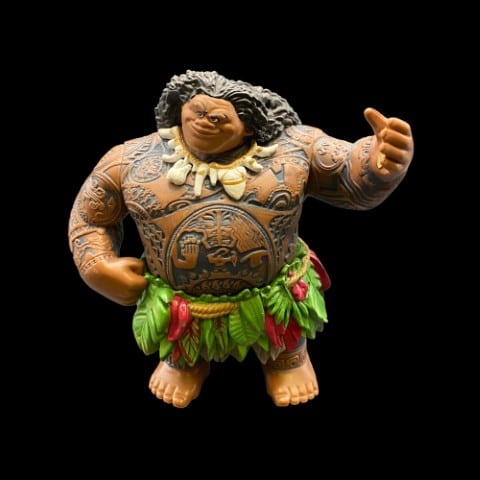 Disney Moana Maui PVC Figure Toy Cake Topper 4" High (Missing Hook) - toyscardscomics