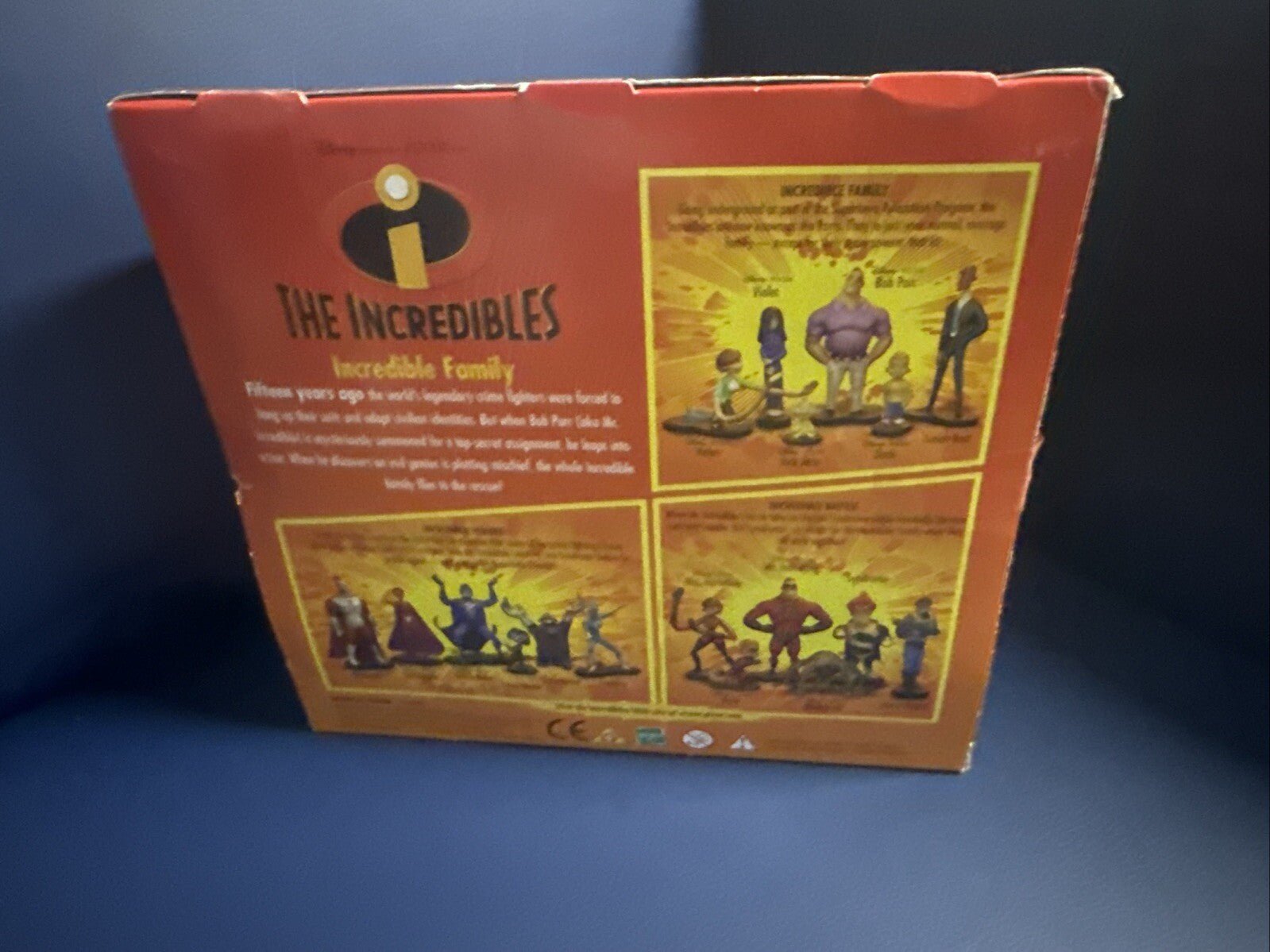 Disney THE INCREDIBLES “INCREDIBLE FAMILY” Action Figure Set 2003 New in Box - toyscardscomics
