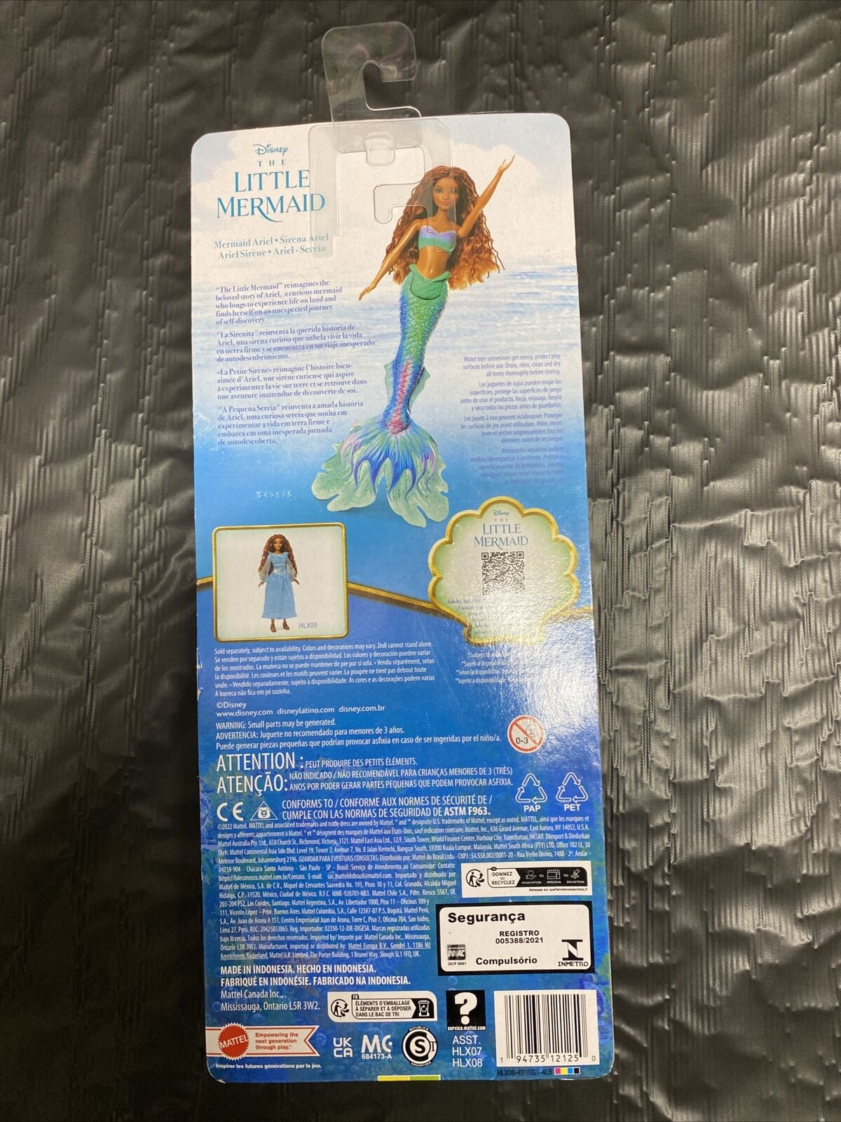 Disney The Little Mermaid Ariel Mermaid Fashion Doll Live Action Movie 2023 - toyscardscomics