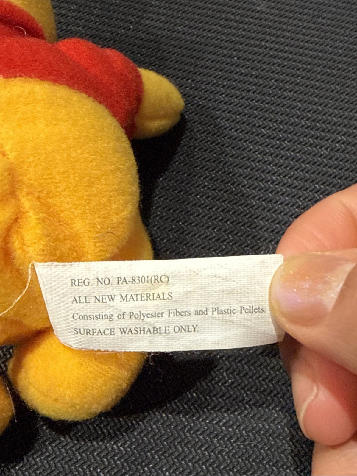 Disney Winnie the Pooh Mini Bean bag plush stuffed toy 5" Vintage 1999 Mattel - toyscardscomics