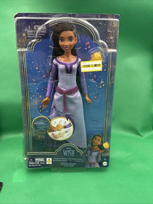 Disney Wish Singing Asha of Rosas Fashion Doll & Star Figure, Posable - toyscardscomics
