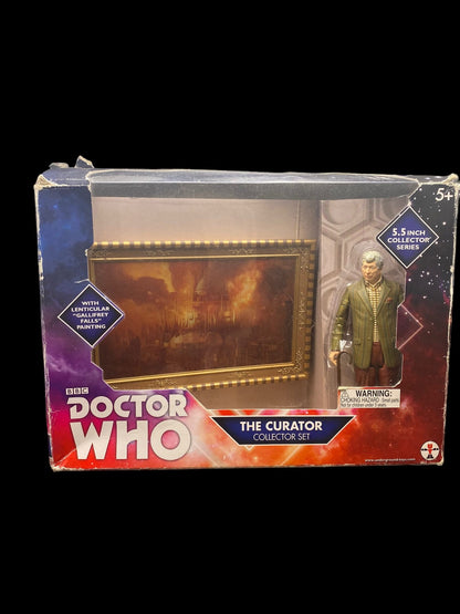 Doctor Who The Curator Collector Set w/ "Gallifrey Falls" Painting and Tom Baker - toyscardscomics