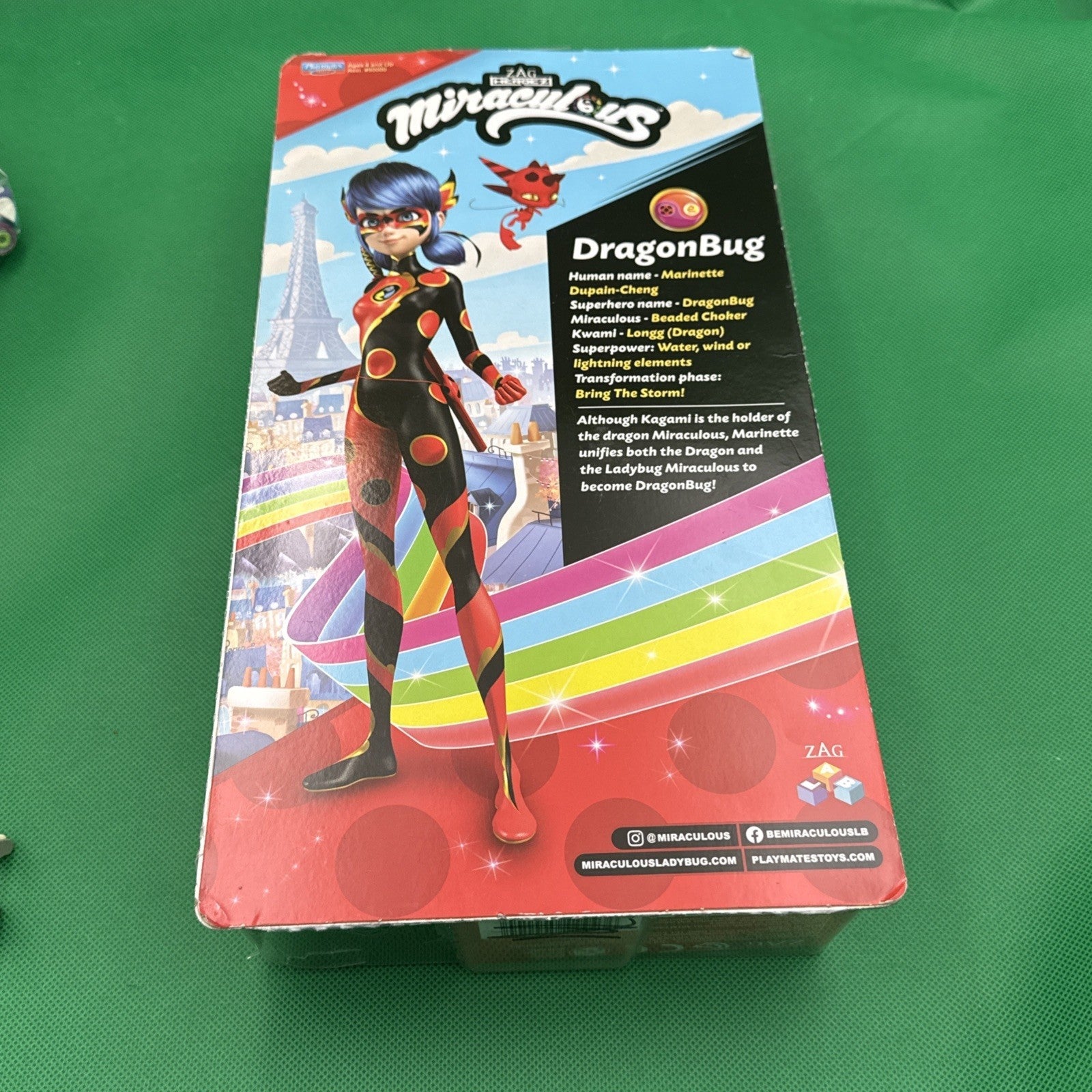 Dragonbug Fashion Doll with Lonng Kwami Action Figure 10.5" - toyscardscomics