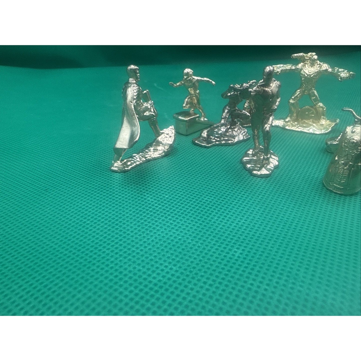 Monopoly Avengers Marvel Game Set of 10 Gold Character Token Pieces