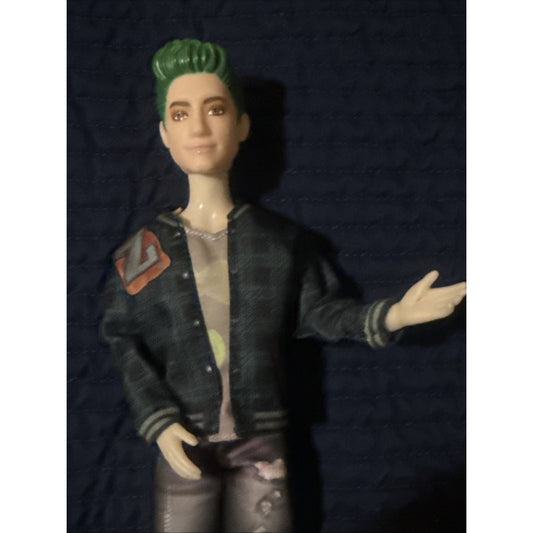 Disney Zombies 3 Zed Fashion Doll 12” Green Molded Hair Outfit Shoes Bracelet
