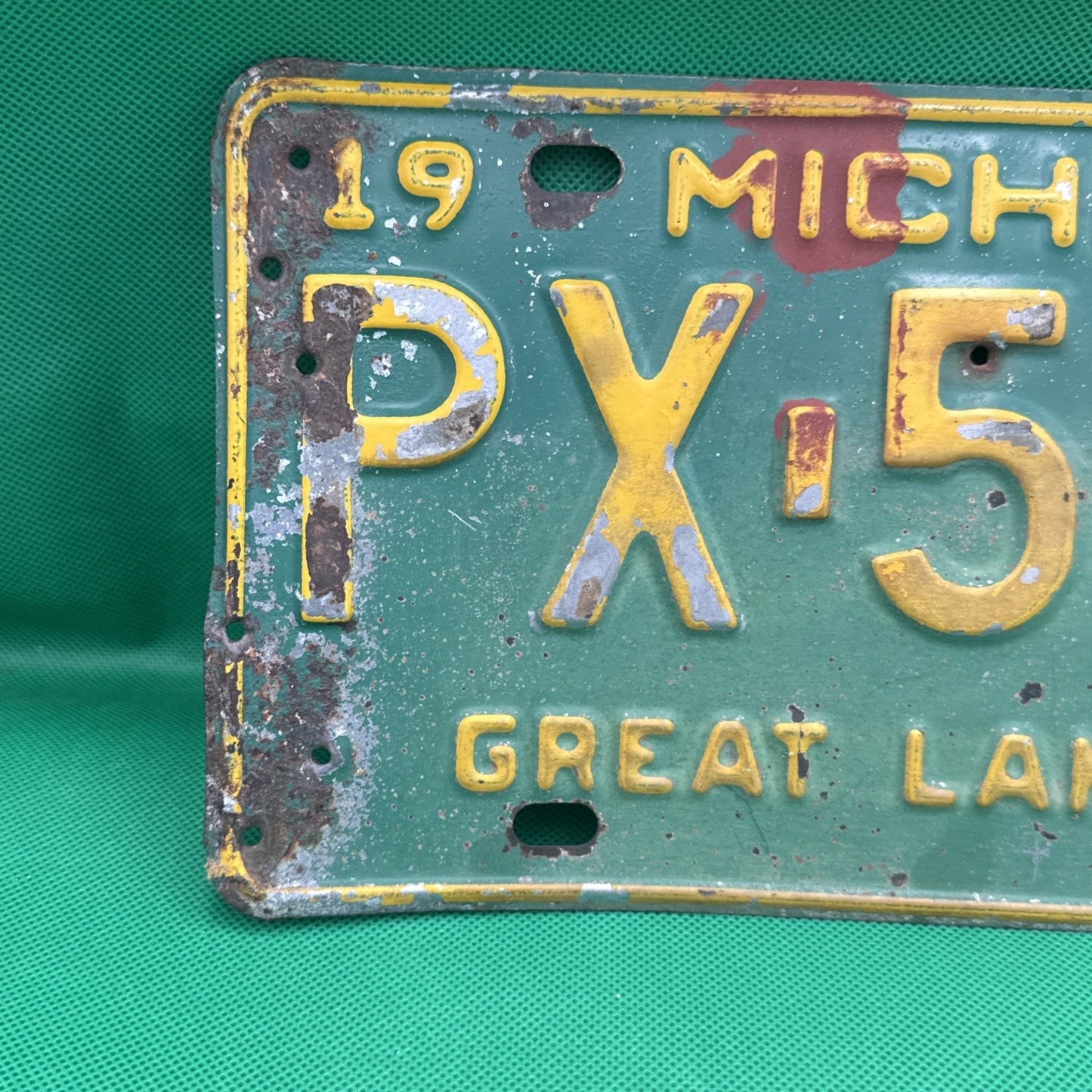 1968 Michigan License Plate