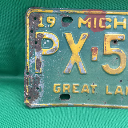 1968 Michigan License Plate