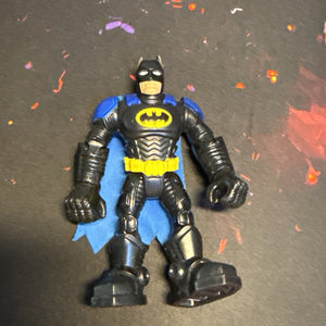 2010 Imaginext DC Comics Super Friends Black Blue Batman 4.5” Figure Read