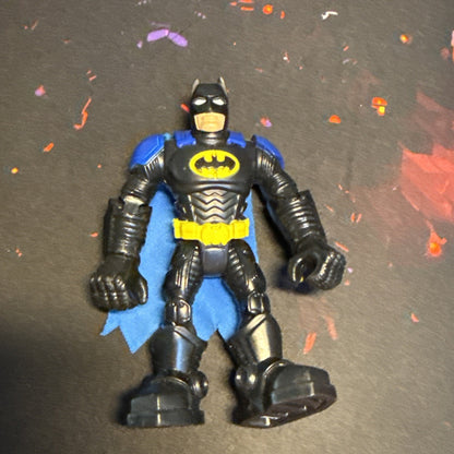 2010 Imaginext DC Comics Super Friends Black Blue Batman 4.5” Figure Read