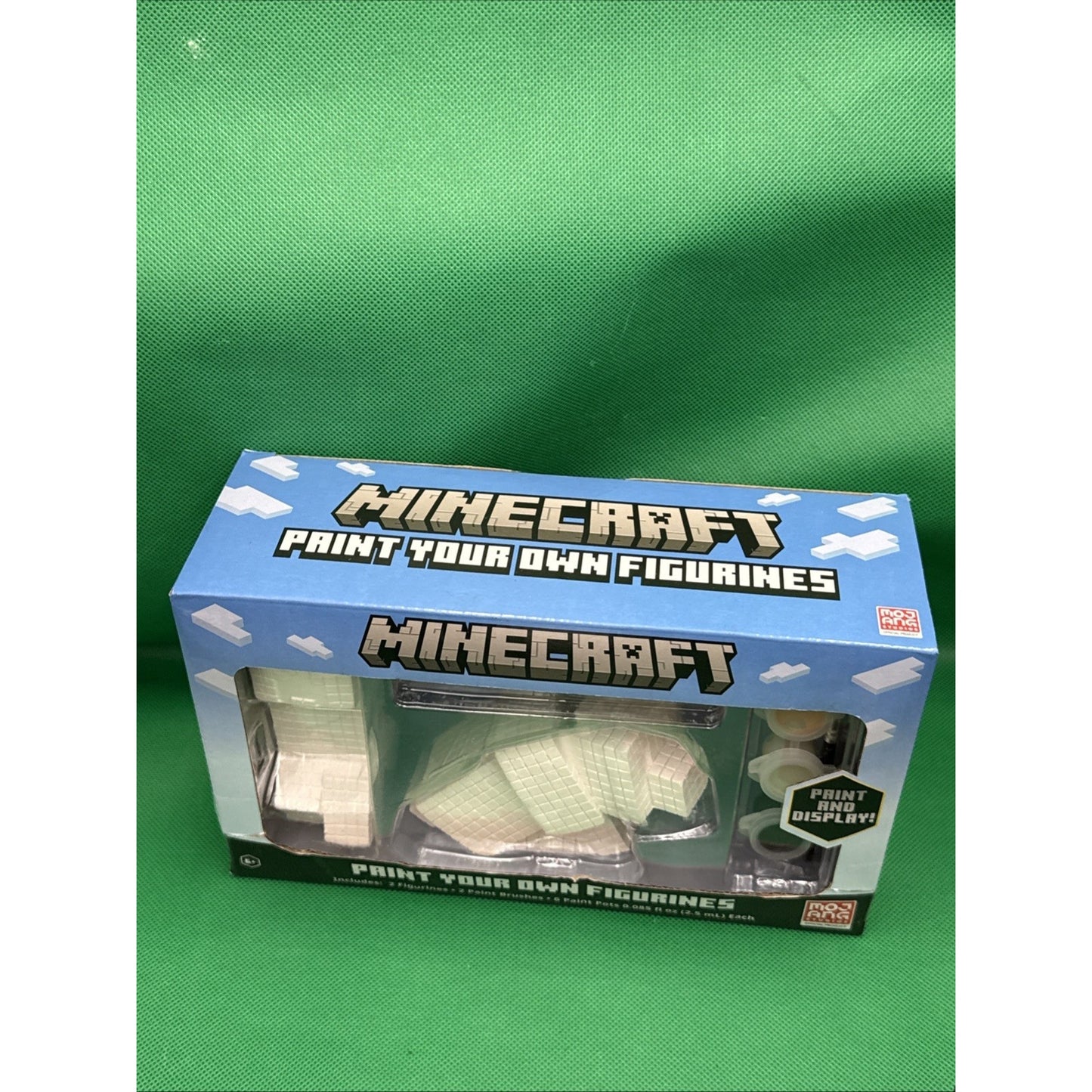 Minecraft Paint Your Own Figurines Arts And Crafts Set With 2 Figurines Ages 6+