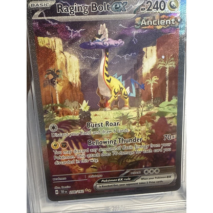 MBA 9 Raging Bolt ex 208/162 Special Illustration Rare Temporal Forces Pokemon