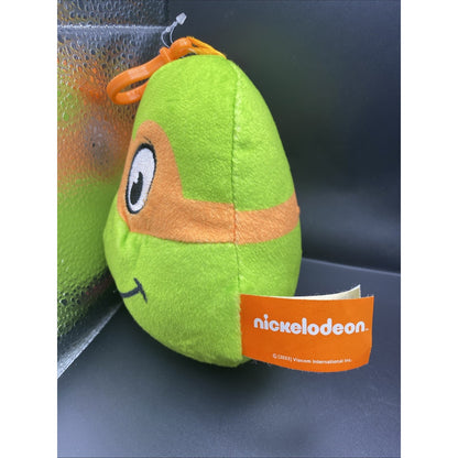 Nickelodeon Teenage Mutant Ninja Turtles Michelangelo Plush With Clip 5.5"