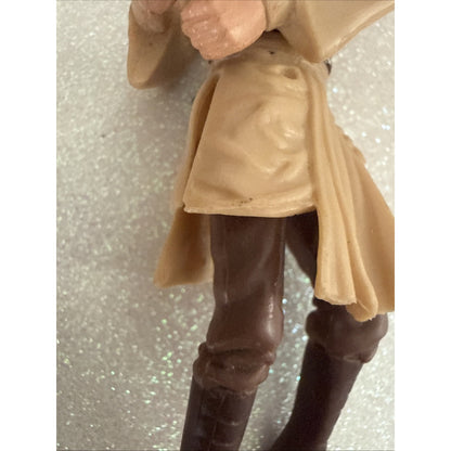 Star Wars Qui Gon Jinn 1998 Vintage Jedi Hero Hasbro Toy Liam Neeson 4" #33