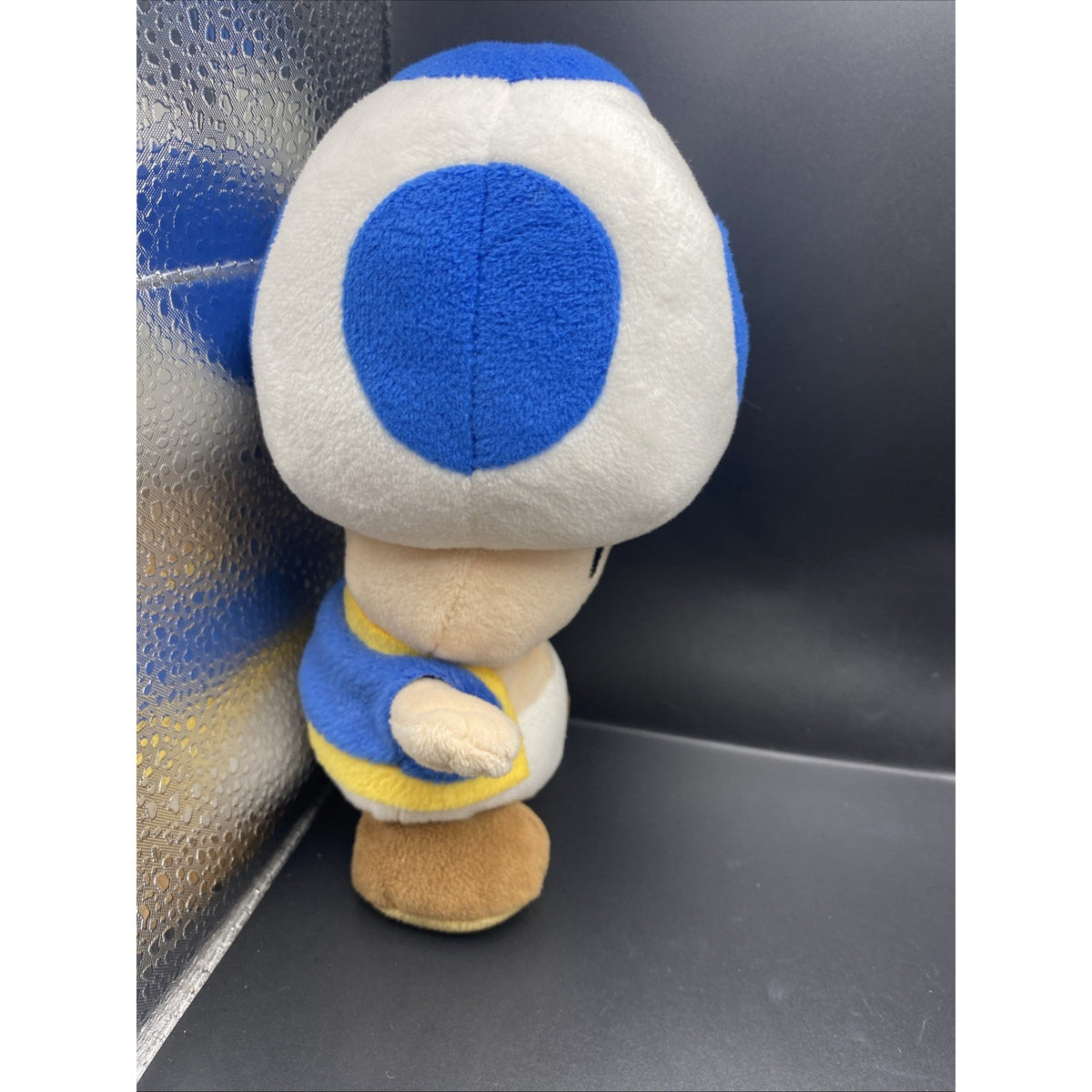 Super Mario - 2010 Toad 8 Inch Collectible Plush San-ei Little Buddy Blue
