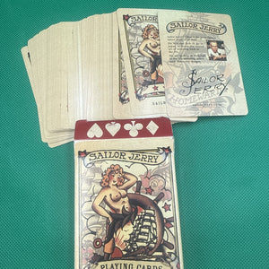 RARE SAILOR JERRY PLAYING CARDS HAWAII TATTOO PIRATE SHIP Opened