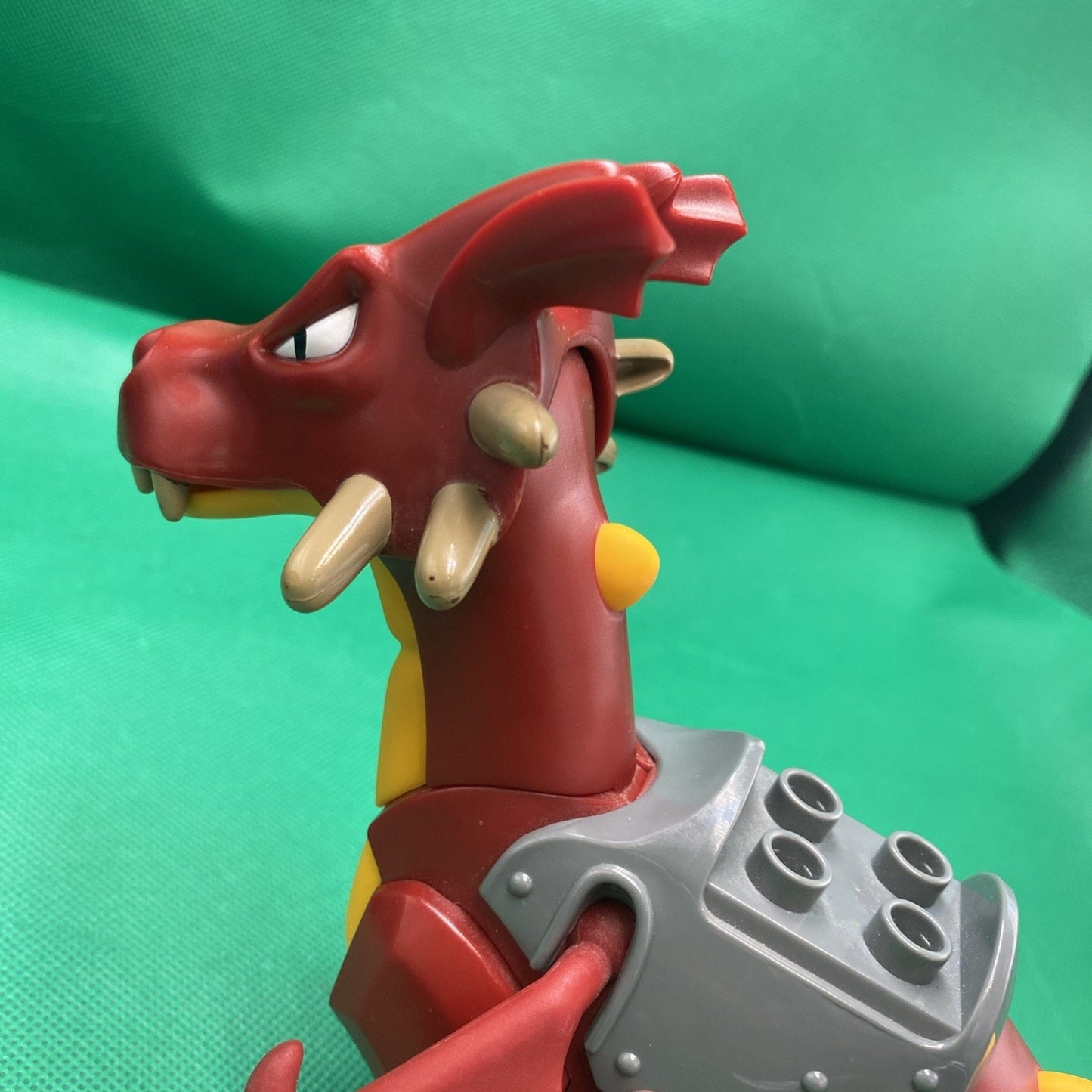 LEGO - Duplo Dragon Large with Bright Light Orange Underside - Dark Red