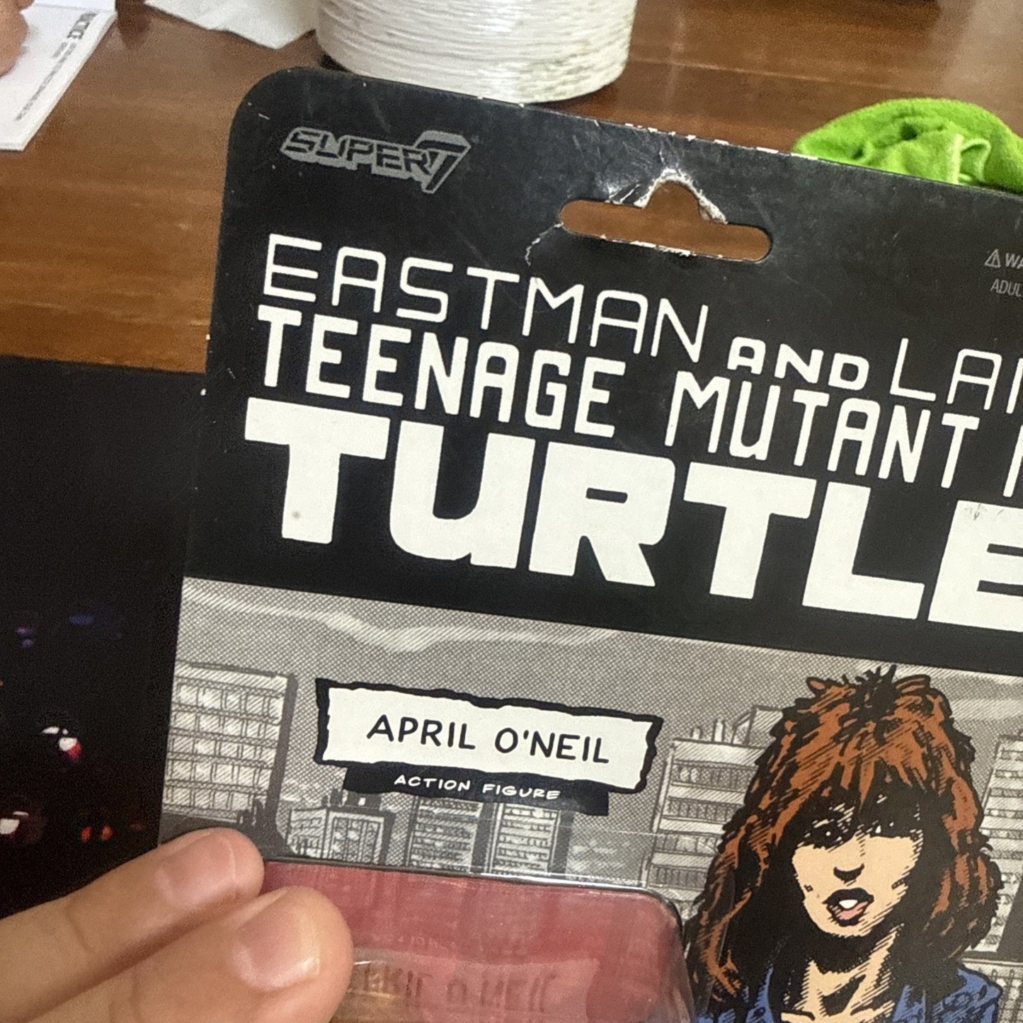 Super7 ReAction TMNT Comic April O’Neil Action Figure New Mutant Ninja Turtles