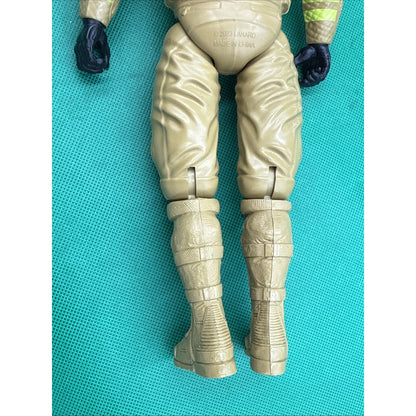 Vintage 2003 GI Joe Search Rescue Firefighter 12" Action Figure Tan Suit Hasbro