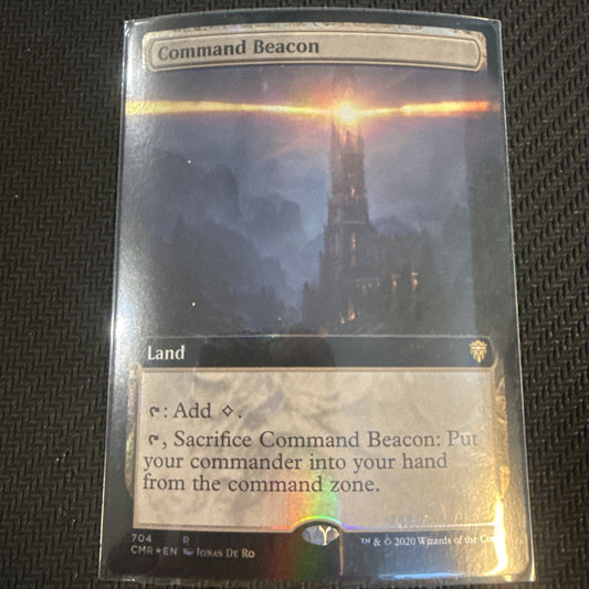 MTG Command Beacon - Extended Art Foil, Commander Legends Magic the Gathering LP