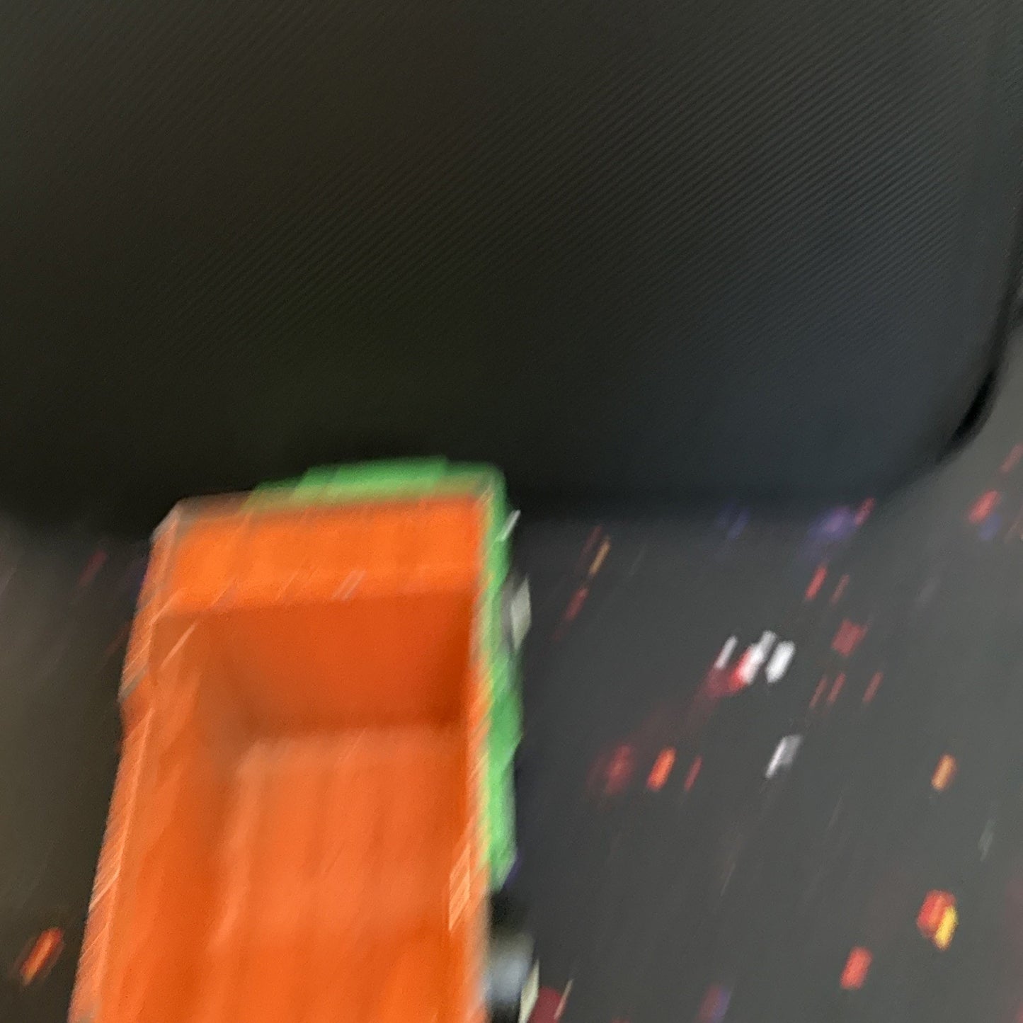 Vintage Tootsie Toy Dump Truck Green And Orange 5.75” Long Pressed Metal Car