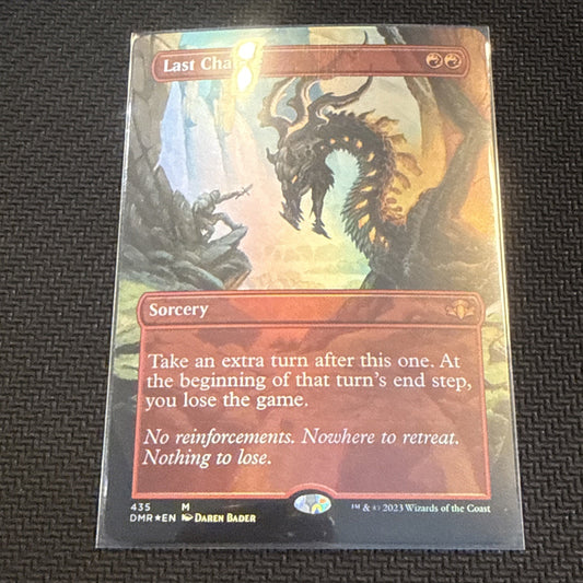 Last Chance (Borderless) LP Foil 435 Dominaria Remastered MTG