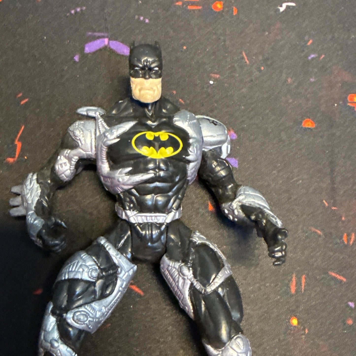 1996 DC Comics Total Justice Fractal Armor Batman 5" Action Figure