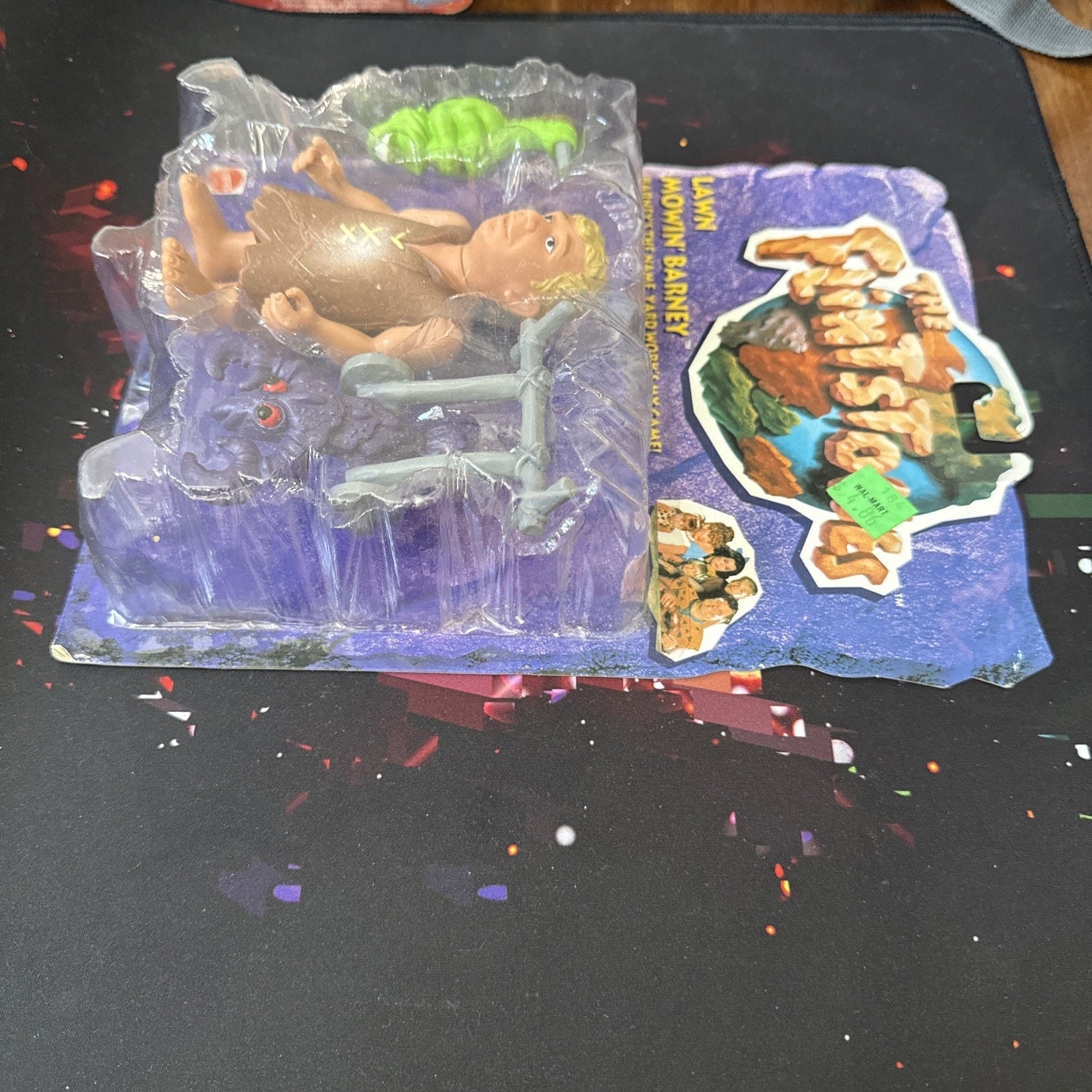 1994 The Flintstones Movie Lawn Mowin' Barney Figure