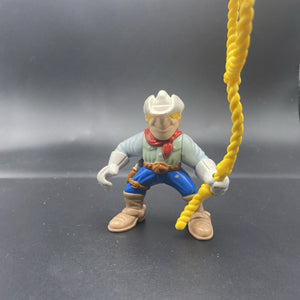 Vintage 1999 Fisher Price Great Adventures Cowboy with laso