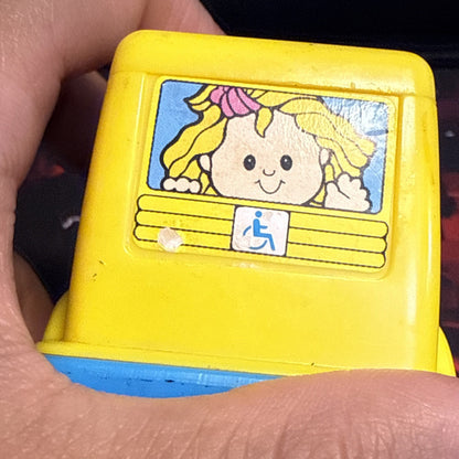 2000 Fisher Price McDonalds Happy Meal Under 3 Toy - School Bus