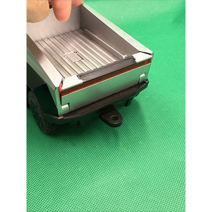 UNKNOWN BRAND PLASTIC SILVER CYBER TRUCK LOOKING FRICTION VEHICLE, Sound Tested