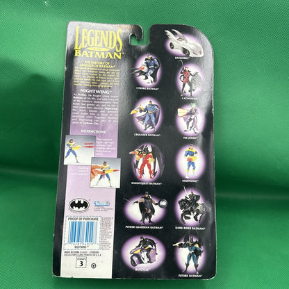 Vintage 1994 Kenner Legends of Batman Nightwing unopened W/ Super Strike Rocket