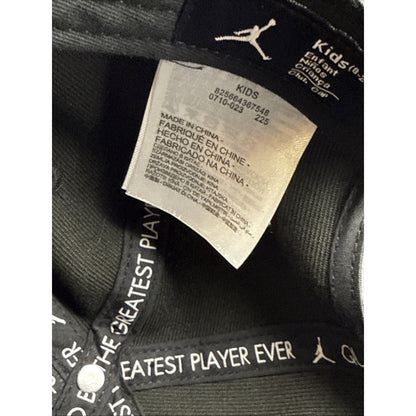 Nike Jordan Black Jumpman Air Cap Snapback Hat Youth Size 8-20