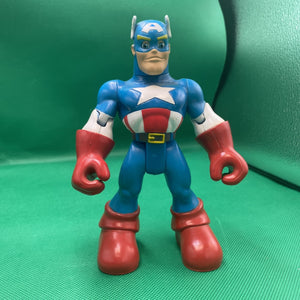 Spiderman & Friends - Air Rescue Captain America Propeller Figure 2002 Playwell