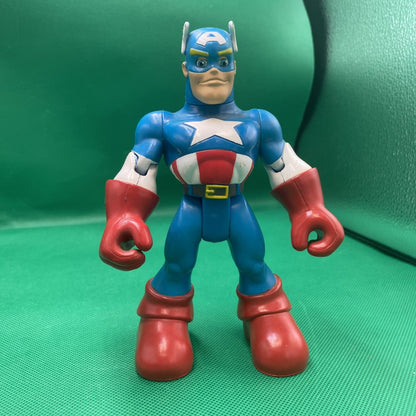 Spiderman & Friends - Air Rescue Captain America Propeller Figure 2002 Playwell