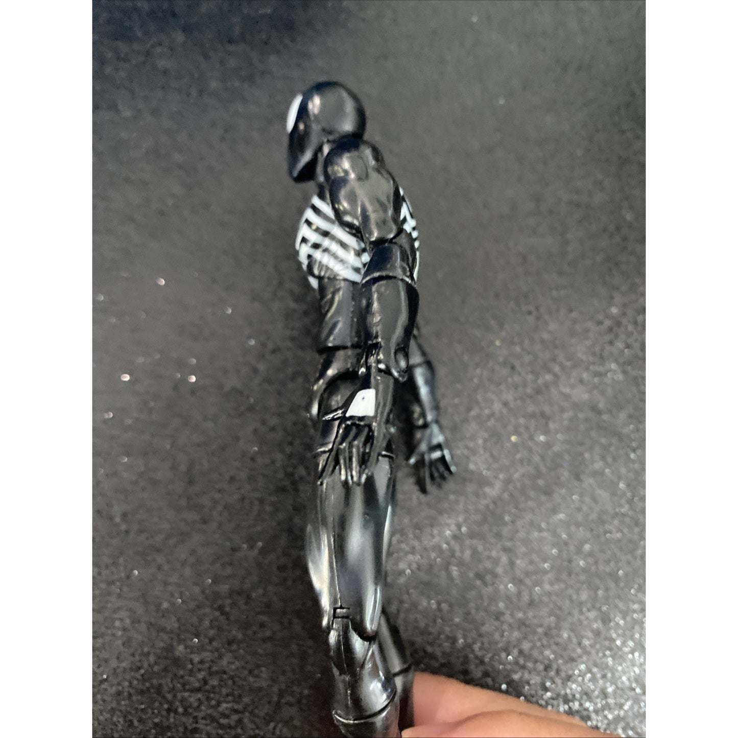 Spider-Man Black Suit Symbiote Action Figure, White Spider Emblem