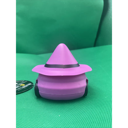 CRITTER CARS HALLOWEEN LIGHT-UP PURPLE WITCH ROLLING 4" X 4" TOY (SC61)