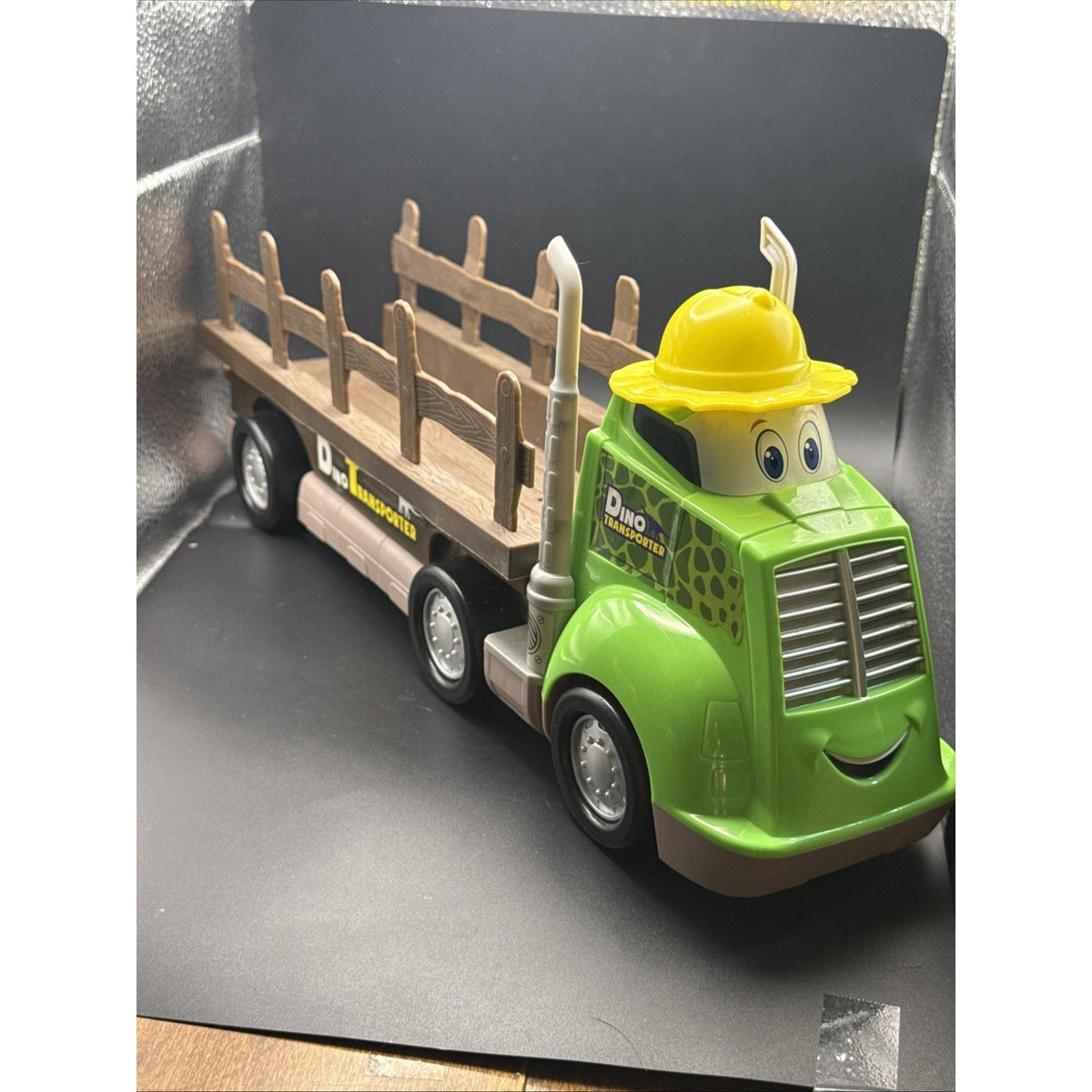 Dino Transporter Truck Kids Toy Removable Bed Tested-works USA Seller
