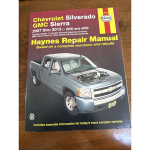 Haynes 24067 Repair Manual for Chevrolet & GMC Pick-ups (2007-2013) 2WD & 4WD