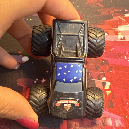 SFX Motorsports Airborne Ranger Mini MONSTER TRUCK Pull Back Action 2002 Plastic