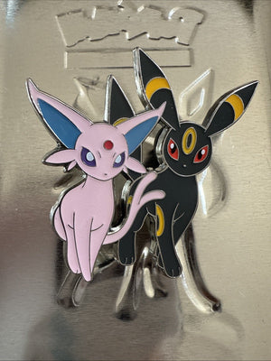 Espeon And Umbreon Pin From Prismatic Evolutions Premium Figure Collection New