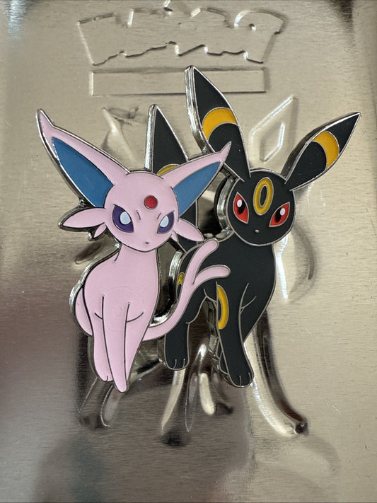 Espeon And Umbreon Pin From Prismatic Evolutions Premium Figure Collection New - toyscardscomics